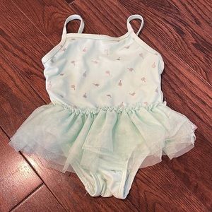 Light teal colored baby swim suit 12-18 months